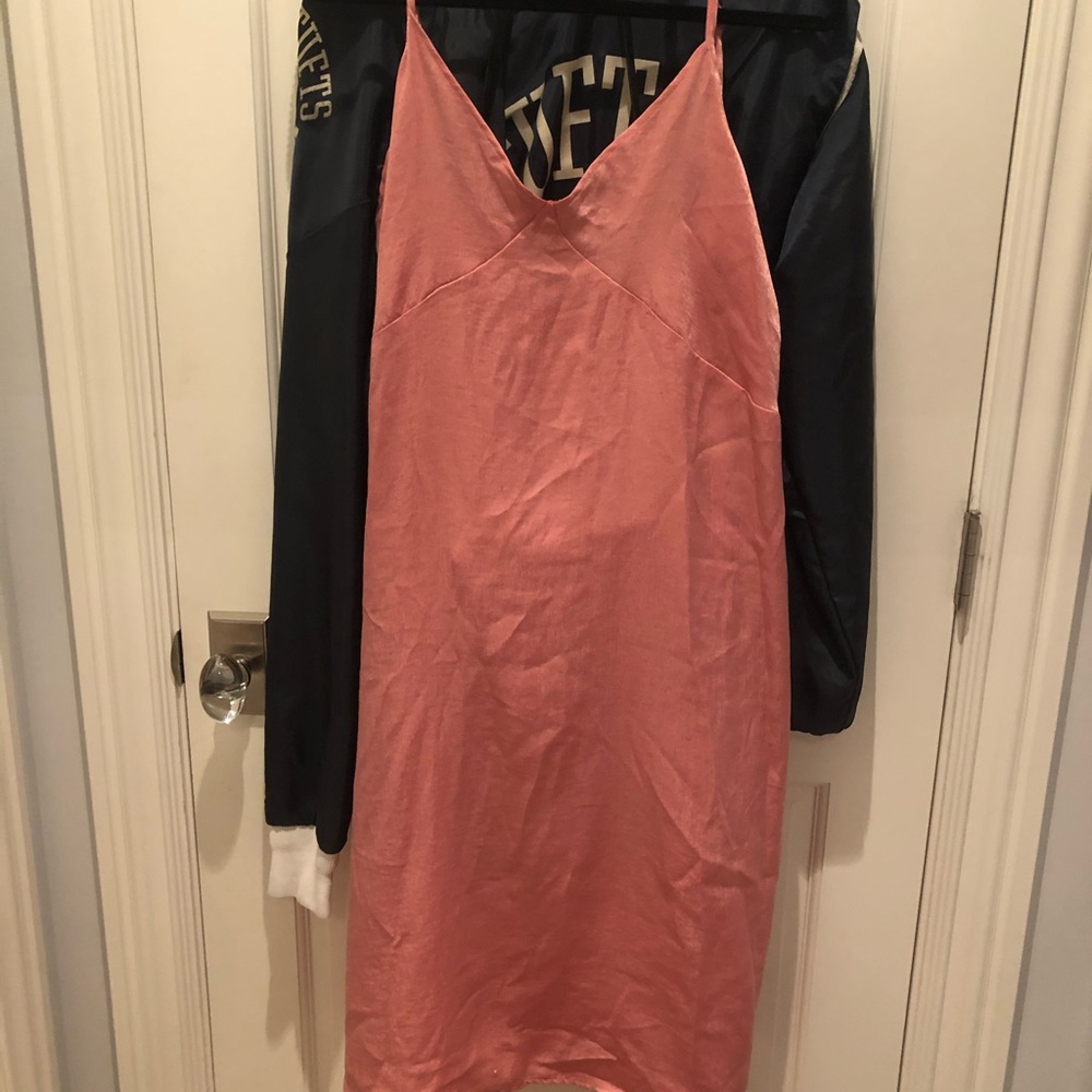 Pink urban outfitters slip dress